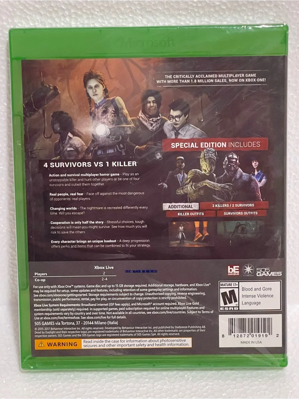 Dead By Daylight - Special Edition - Microsoft Xbox One BRAND NEW SEALED